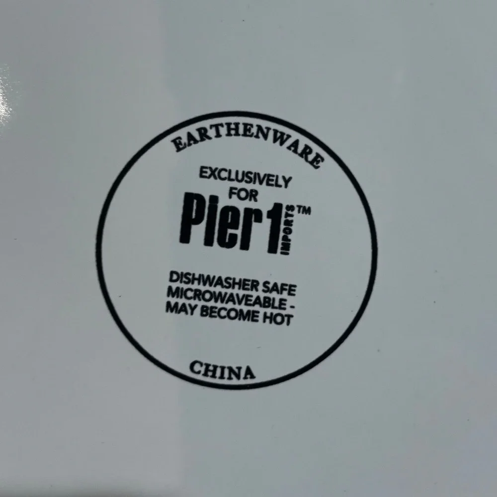 Pier 1 Imports Alpaca Llama Earthenware Plates Set of 4 Watercolor Art 8.5